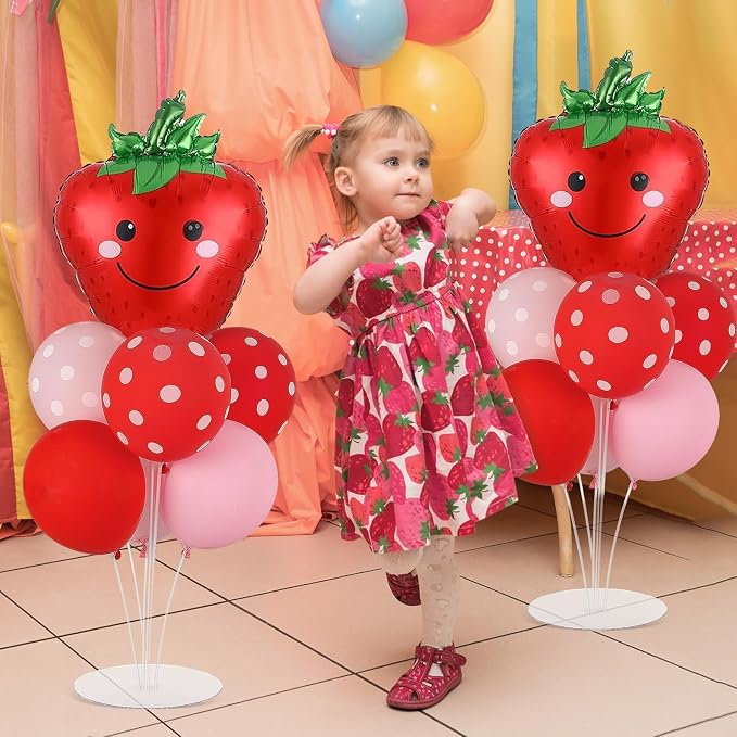 Strawberry Birthday Party Balloons Stand Kit 2 Sets - Image 7