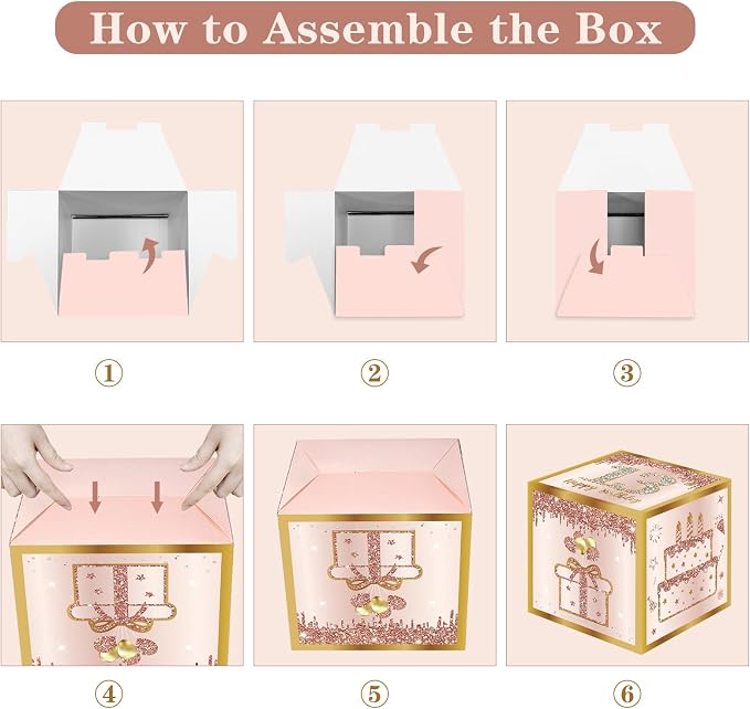 Guiruiy 3Pcs 13th Birthday Decorations Balloon Gift Boxes - Image 4