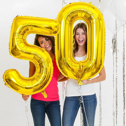 Gold Number Balloons Birthday Balloons - Image 7