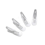Dofash 12PCS Snap Hair Clips For Women-Non Slip & Metal Hair Barrettes, 5cm 2'' Small Clips For Thin & Fine Hair, Silver Grey