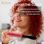2 Pcs 9 Row Classic Styling Curly Hair Brush for Detangling, Separating, Shaping. For Women and Men Wet or Dry Hair.
