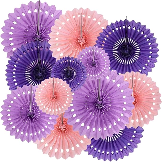 ZOOYOO Hanging Paper Fans Party Decorations, Ceiling Decor by ZOOYOO