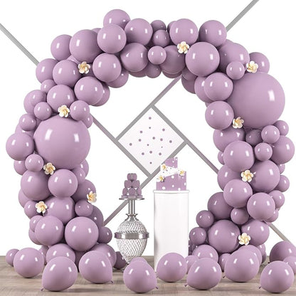 Voircoloria 90pcs Lilac Balloons Garland Arch Kit, 18 12 10 5 Inch | by Voircoloria