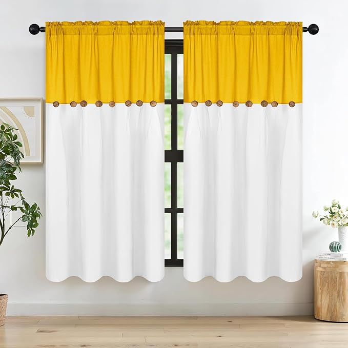 Farmhouse Cotton Linen Curtains by FRAMICS