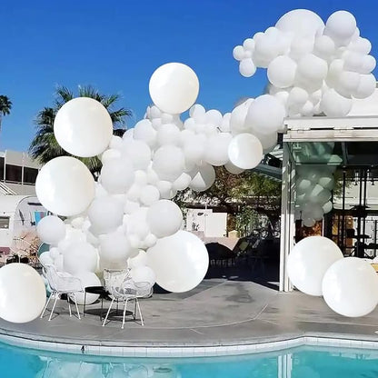 110pcs White Balloons 12 inch - Image 6