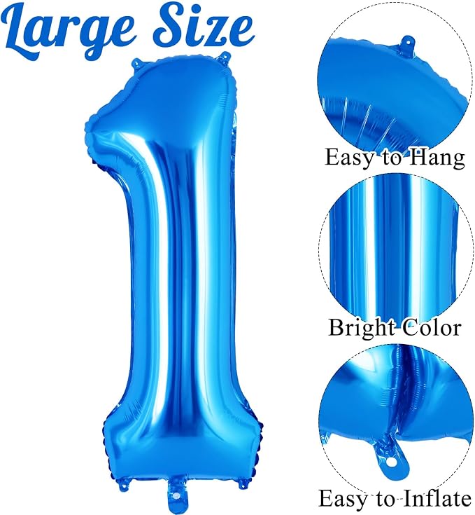 16 Inch Number 0-9 balloons, Small Mylar Numbers Balloon Custom Digital Balloons - Image 3