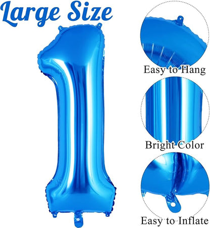 16 Inch Number 0-9 balloons, Small Mylar Numbers Balloon Custom Digital Balloons - Image 3
