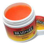 GRIP N GLIDE Braiding Gel Maximum Hold for LOC & Twist - No Flaking, No Whitening, Fast Drying, High Shine, Cool & Refreshing, Long Lasting Hold (15 oz)