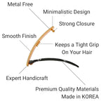 12pcs Hair Barrettes Set for Women and Girls, Hair Clips for Thick Thin Fine Hair, Non-metal Hair Accessories, Non-Slip Grip Handmade Snap Hairpin, BPA Free