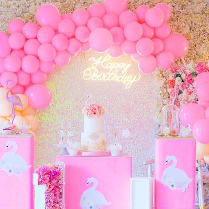 Pink Balloons 100 pcs 12 Inch Matte Pink Balloon - Image 6