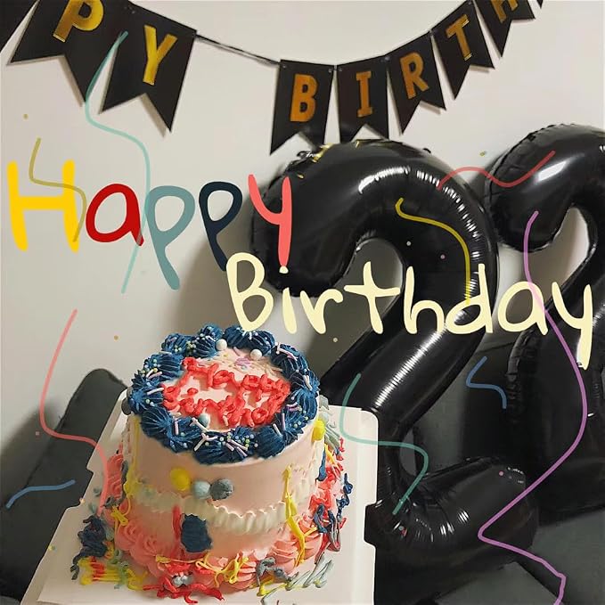 23 Balloon 40 inch Black Number Balloons - Image 3