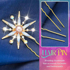 Brishow Gold Star Decorative Hair Pins Hair Clips Bobby Pins for Women