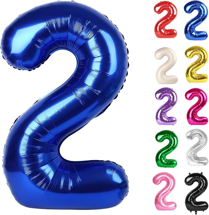 Night Blue Number 2 Balloon 40 Inch by IWERP