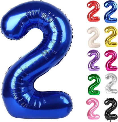 Night Blue Number 2 Balloon 40 Inch by IWERP