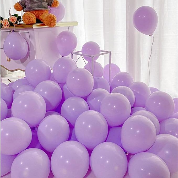 5 inch Pastel Purple Party Balloons - Image 5