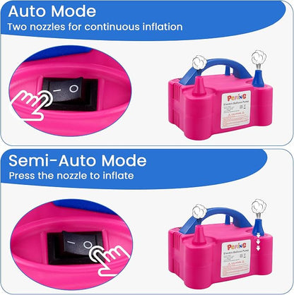 PCFING Balloon Pump Electric, Portable Balloons Inflator Blower Machine - Image 7