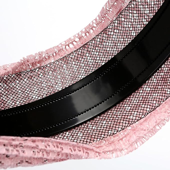 LONEEDY 5 Pack Wide Hard Headband with Teeth for Women, Girls’s Hair Band Pleated Cloth Fabric Hair Hoop Accessories (Mixed colors E)