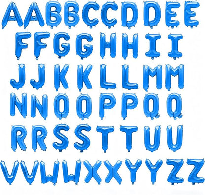 52 Pcs Blue Letter Balloons, Custom 2 Set A-Z Set - Image 2
