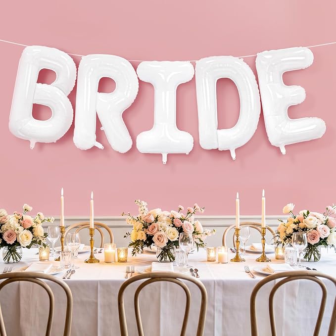 BRIDE Balloons Bachelorette, 40 Inch Foil Mylar, Helium-fillable, - Image 7