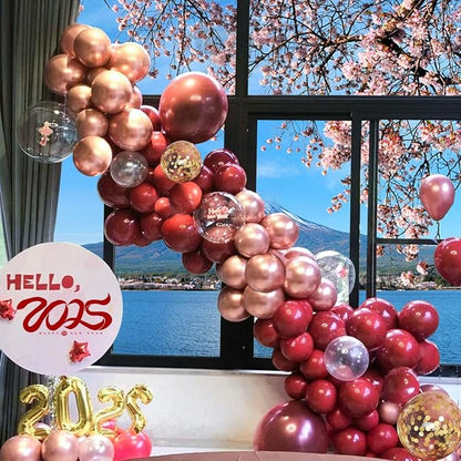 MEBAY Burgundy Balloon Arch Kit - Image 4