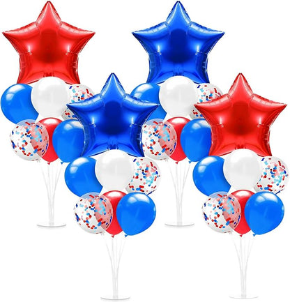 Lunmon 4 Set 4th of July Balloon Stand Kit by Lunmon