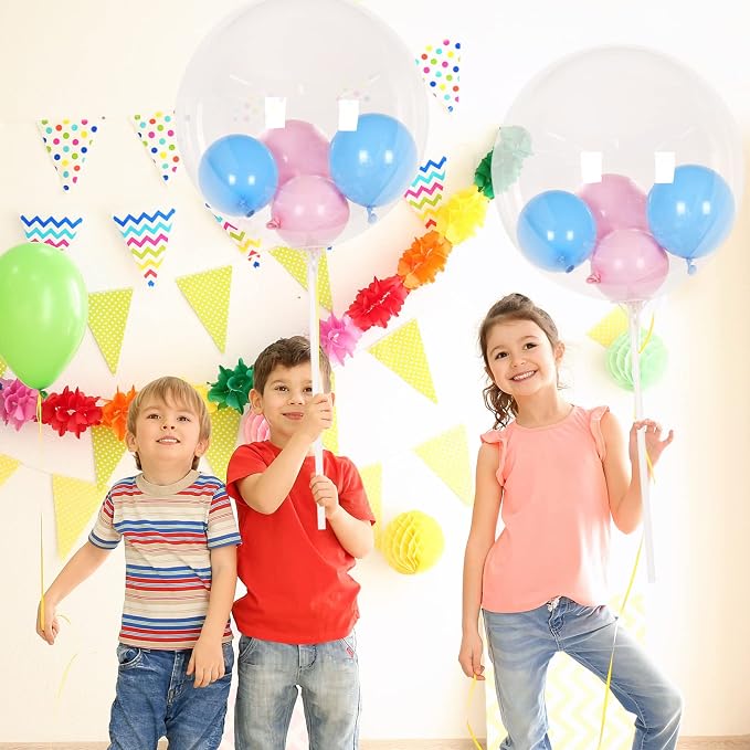 RUBFAC 50pcs Balloon Sticks - Image 7