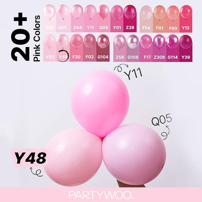 PartyWoo Light Pink Balloons 99pcs Different Sizes of 36 18 12 10 5 Inch Pastel - Image 4