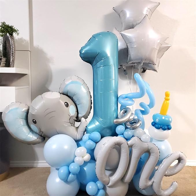 3rd Birthday Number Balloons for Kids, 40 Inch Foil Number 3 Balloons, Pastel - Image 6