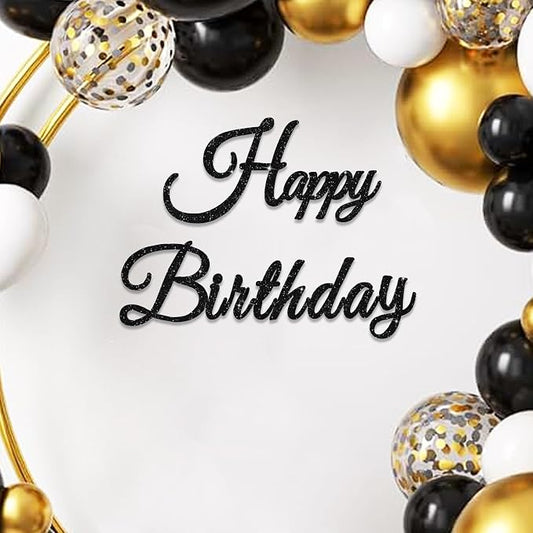 TONIFUL Happy Birthday Sign for Backdrop by TONIFUL