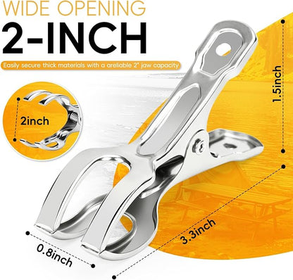 24 Pack Spring Clamps, Backdrop Clips, 3.3 Inch - Image 2