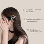 Creaseless Hair Clips for Women - No Crease, No Bend, Makeup Hair Clips for Bangs, No Dent Hair Pin for Getting Ready Face Wash Ideal Gifts for Women