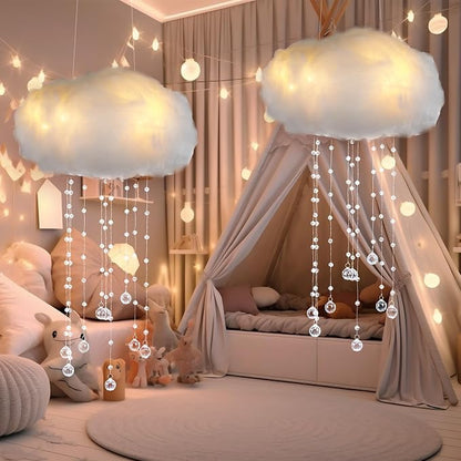 Marsui Artificial Cloud Props LED Hanging Cloud Light String Fake Imitation 3D - Image 6