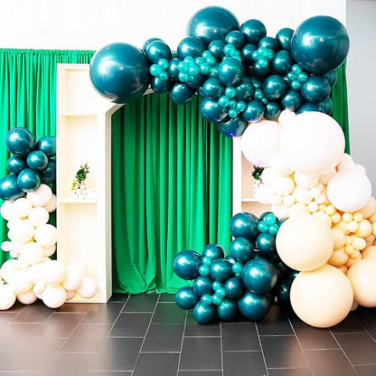 Voircoloria 90pcs Dark Green Balloons Garland Arch Kit, 18 12 10 5 Inch | - Image 8