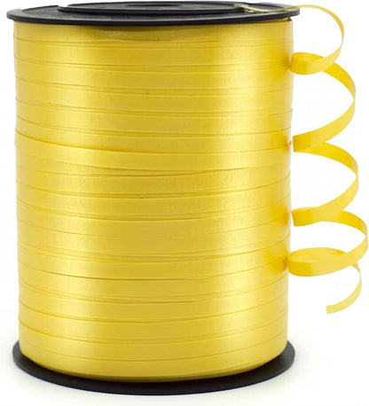 Curling Ribbon Yellow Ribbon for Gift Wrapping 500 Yards x 1/5" Wide | Balloon by IEDASINGSCHOICE