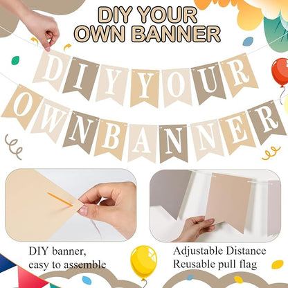 Mooliwe 171 Pcs DIY Custom Banner Kit Make Your Own Customizable Sign - Image 3