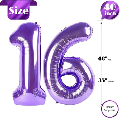 Purple 16 Balloon - Image 5