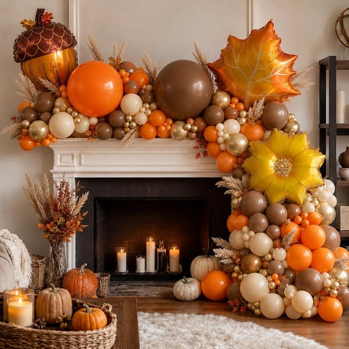 Fall Party Decoration Balloon Arch Kit - Image 4