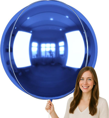 50 Inch Giant Navy Blue Round Foil Balloons by vibzox
