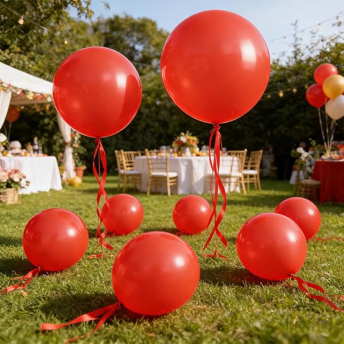 36 Inch Red Balloons - Image 3