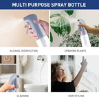 TANSHINE Continuous Spray Bottle for Hair,Ultra Fine Mist Water Hair Spray Bottles,Mister Spray Bottle,Refillable Plastic Sprayer for Hairstyling,Cleaning,Alcohol,Plants,Salons,6.8oz/200ml,Dusty Blue