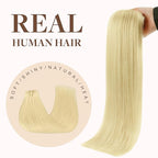 GOO GOO Clip in Hair Extensions Real Human Hair, Remy Human Hair Extensions Clip ins for Women, Natural Human Hair, 24inch 160g 7Pcs, 22F Light Golden Blonde
