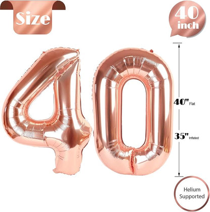 Rose Gold 40 Balloon - Image 5