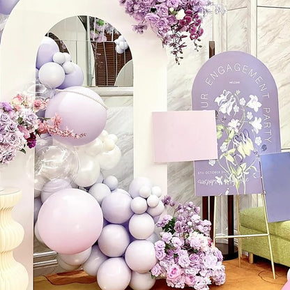 Voircoloria 66pcs Lilac Purple Faded Purple Latex Party Balloons, 12inch | - Image 5