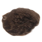 H&Bwig Men Short Toppers Hairpiece Clip in Hair Extensions for Covering White Loss Hair Toupee (Brown6060#6-10)