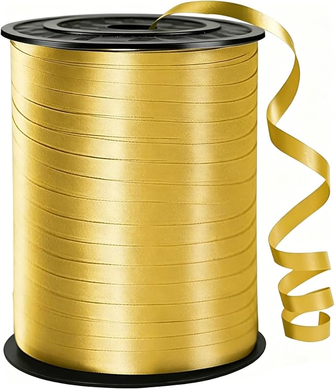500 Yard Gold Curling Ribbon, Ribbon by WFAUIBR