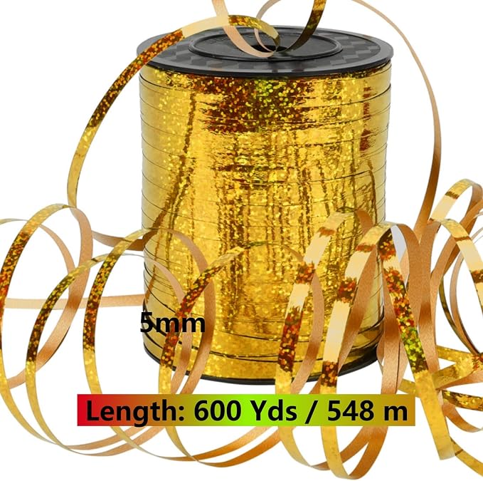 600 Yards Curling Ribbon, Balloon String Roll Ribbon and Bows - Image 4