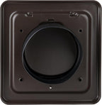 NO-PEST VENT MetalGuard, Dual Door Dryer Vent Cover Outdoor 4 Inch, Powder-Coated Heavy Duty Steel, Pest Proof, Rust Resistant, Safe & Efficient Vent Cap (Brown, 4" Steel With Collar)