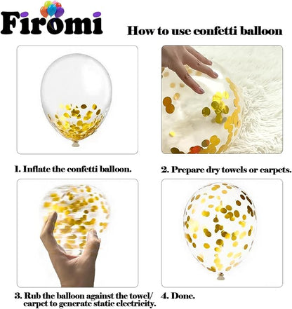 Firomi Metallic Chrome Silver Black Balloons 12 inch 70 Pack | Latex Black and - Image 5