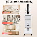 110v 500w Nano Hair Steamer Machine, Multifunctional Hair Dyeing Machine with 4 Wheels and 2 Steam Caps, 500W Hair Color Processor for Hairdressing Salons, Barber Stores, Beauty Salons