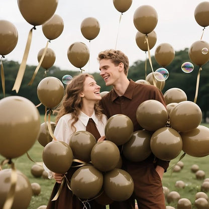 200pcs Brown Balloons 5 Inch, Small Mini Latex Balloons - Image 8